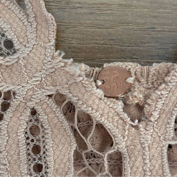 Free People Nude Adella Longline Bralette size S - Picture 3 of 7